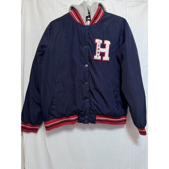 Vintage 2018‎ Tommy Hilfiger Letter Jacket Women's Size Large, See Pix condition - Picture 1 of 16